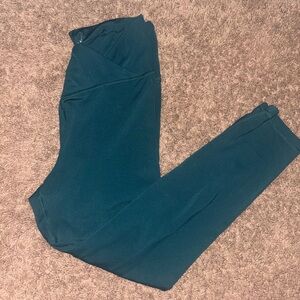 American Eagle Outfitters Deep Teal The Lightweight Evening Leggings 7/8 length